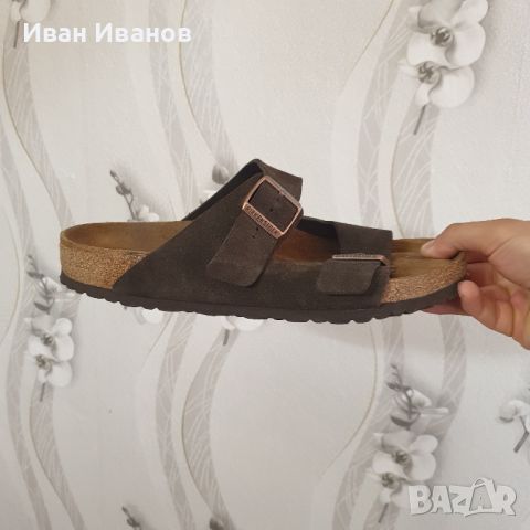 чехли  BIRKENSTOCK ARIZONA (MOCHA)  номер 43,5-44, снимка 7 - Мъжки чехли - 41324590