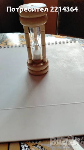 Малък пясъчен Часовник, снимка 3 - Декорация за дома - 53876055