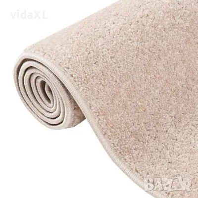 vidaXL Килим с къс косъм, 160x230 см, тъмнобежов(SKU:340341), снимка 2 - Килими - 49109141