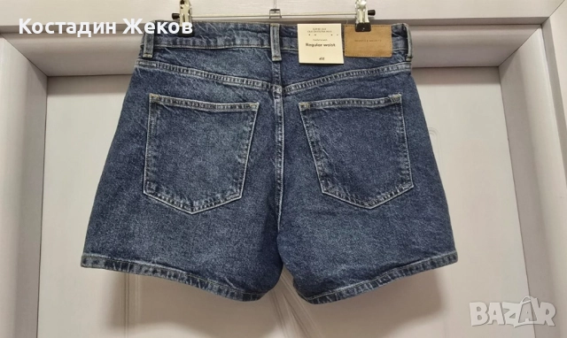 Нови със етикет. Дамски оригинални къси панталонки дънкови. HENNES & MAURITZ. H& M, снимка 3 - Къси панталони и бермуди - 51432460