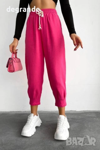 Дамска спортен панталон цвят циклама