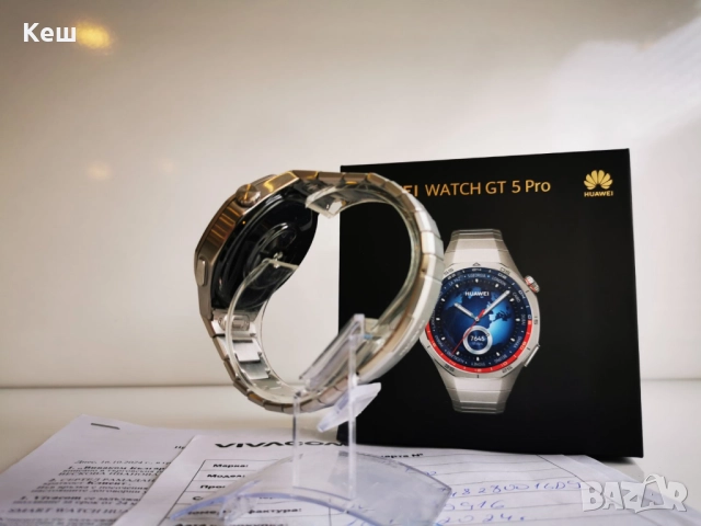 Смарт часовник Huawei Watch GT5 Pro, 46 mm, Titanium(гаранция), снимка 3 - Смарт часовници - 52935739