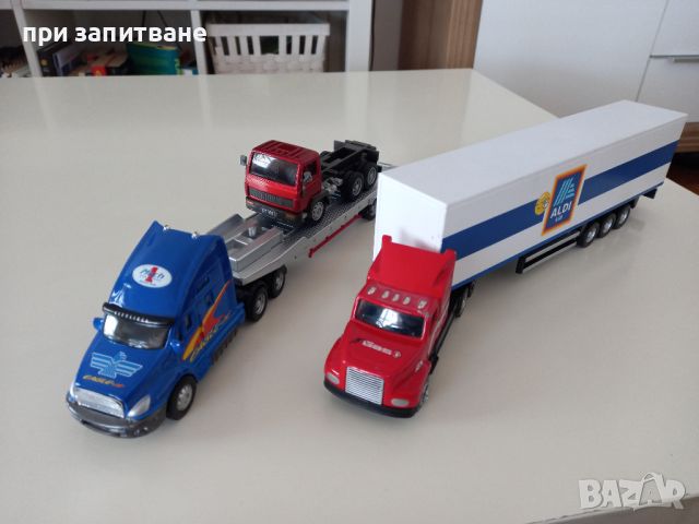 Камион, камиончета големи, метални, ТИР и платформа, ремаркета пластмасови, 35-36 см., снимка 2 - Колекции - 45146150