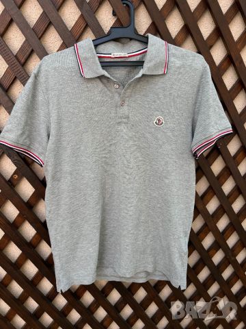 Мъжка тениска Moncler Maglia Polo Manica — размер М, снимка 1 - Тениски - 46470268
