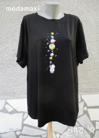 4XL Нова блуза с планети , снимка 1 - Тениски - 45830180