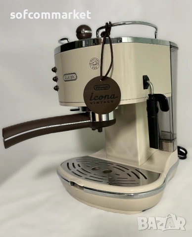 Еспресо машина DeLonghi Icona Vintage ECOV 311.BG – Ретро стил + 6 м. ГАРАНЦИЯ, снимка 5 - Кафемашини - 54065954