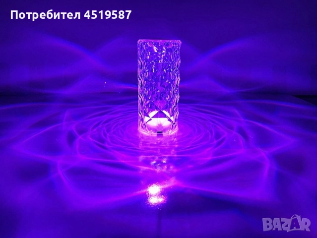 Декоративна настолна лампа - студено бяла светлина