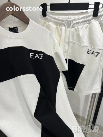 Мъжки комплект в бяло EA7/IM73d