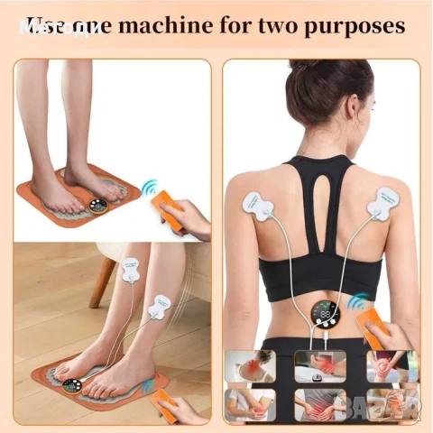 Масажор за крака + Електростиумуатор EMS LCD екран, 8 режима, 29 нива на интензивност, за невропатия, снимка 7 - Други - 54206164