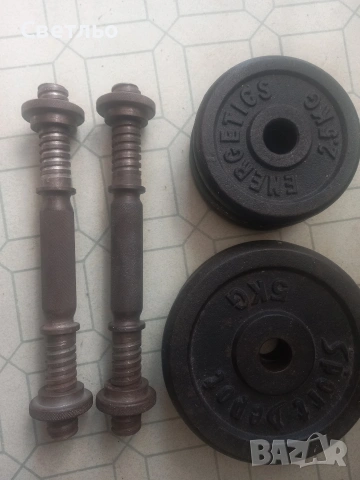 Лежанка Крив лост Тежести Дискове Ръкохватки Дъмбели, снимка 5 - Фитнес уреди - 54246461