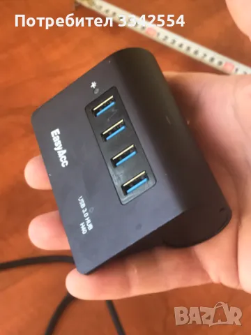 УРЕД USB 3,0 КОНЦЕНТРАТОР С 4 ПОРТА НОВО, снимка 4 - Кабели и адаптери - 46828773