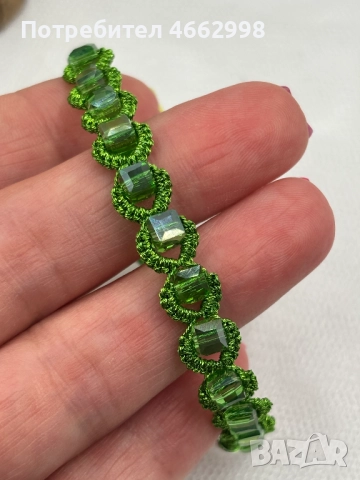 Ръчно изработени гривни Фриволите техника Цветове по избор, снимка 4 - Гривни - 52569818