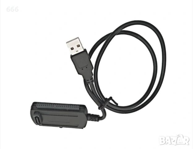 Адаптер, USB 2.0 към SATA и IDE, За HDD, DVD устройство, Със захранване и аксесоари, снимка 7 - Друга електроника - 53237465