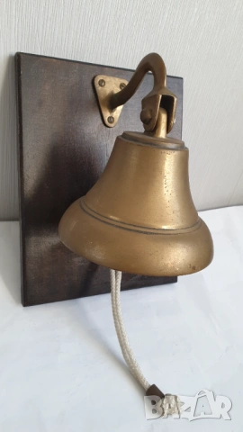 Бронзова корабна камбана, снимка 4 - Антикварни и старинни предмети - 53748070