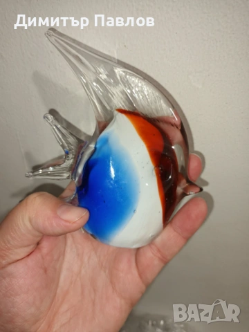 риби от масивно цветно стъкло тип Мурано, снимка 3 - Декорация за дома - 53419705