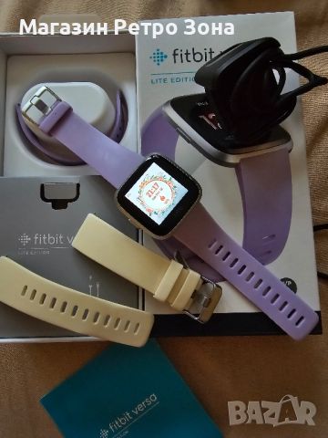 Смарт часовник FitBit Versa LITE FB415SRLV

, снимка 2 - Смарт гривни - 45806090