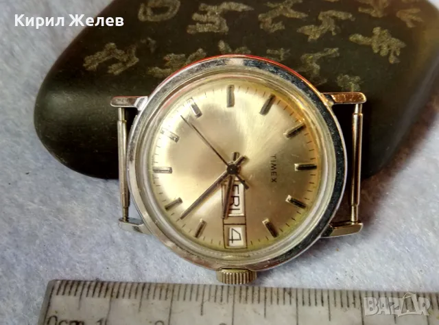 TIMEX Стар РЯДЪК ВИНТИДЖ МОДЕЛ АНГЛИЙСКИ РЪЧЕН ЧАСОВНИК ТАЙМЕКС РАБОТЕЩ 49577, снимка 2 - Антикварни и старинни предмети - 48442718