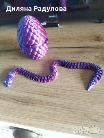 3D принтирана змия в яйце, снимка 3 - Други стоки за дома - 52509873