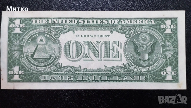 1 долар 1957г САЩ, снимка 2 - Нумизматика и бонистика - 53087756