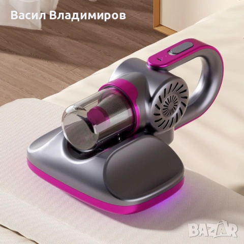 Безжична преносима прахосмукачка с голямо засмукване за отстраняване на ултравиолетови акари 3 в 1 ., снимка 10 - Прахосмукачки - 53029929