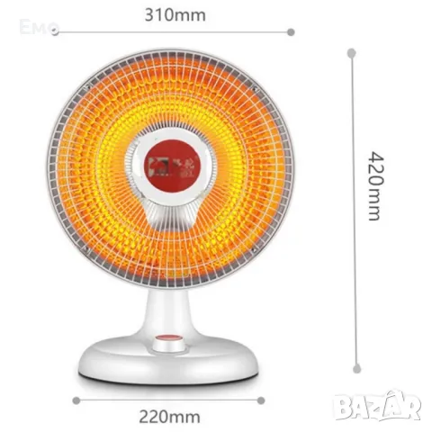 Преносим настолен електрически нагревател + Функция вентилатор: DN2, снимка 4 - Отоплителни печки - 48038181