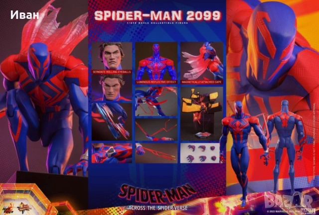 Hot Toys Spider - man 2099/Хот Тойс Спайдър - мен 2099, снимка 6 - Колекции - 47223405