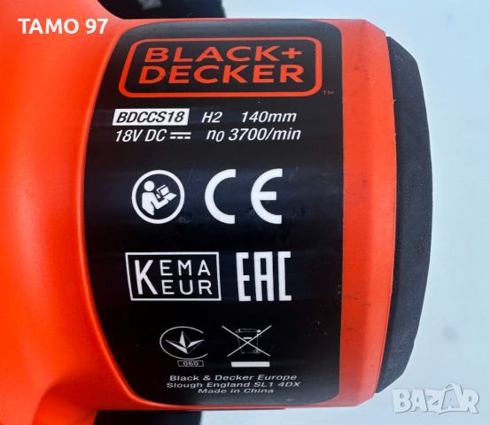 Black Decker BDCCS18 - Акумулаторен ръчен циркуляр 18V 2.5Ah, снимка 6 - Други инструменти - 45287873