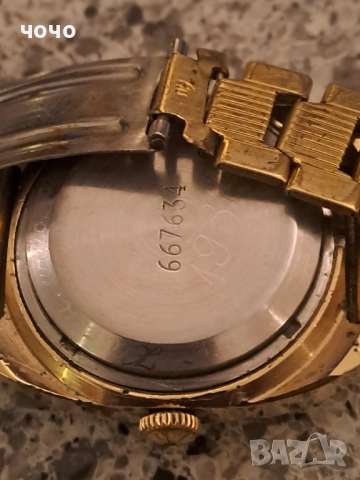 Позлатен Польот автоматик 23 камъка, снимка 4 - Мъжки - 51546716