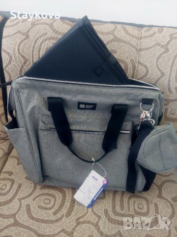 Чисто нова чанта за бебешка количка Kikka Boo Maxi Grey/сива, снимка 2 - Други - 45282613