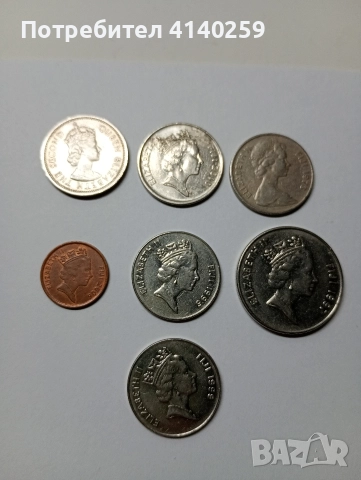 ОСТРОВ ФИДЖИ 1 ШИЛИНГ 1962 Г 20 ЦЕНТА 1997 Г , снимка 6 - Нумизматика и бонистика - 52716937