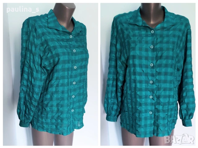 Три броя различни / Дамска риза в каре / памук и пясъчна коприна , снимка 8 - Ризи - 36563946