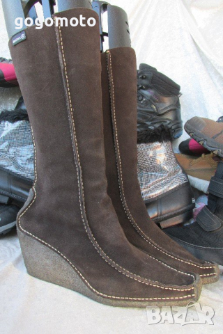 дамски ботуши BRONX® original, платформа, N- 40- 41, 100% естествен велур, GOGOMOTO.BAZAR.BG®, снимка 11 - Дамски ботуши - 20859742