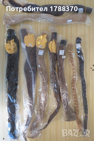 Треси с клипси и опашки за коси, снимка 2 - Аксесоари за коса - 53648276