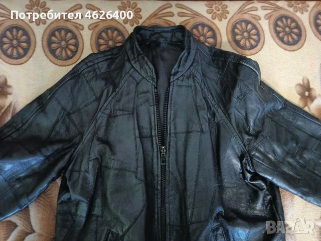 Продавам Рокерско кожено яке от естествена кожа, снимка 3 - Якета - 52098948