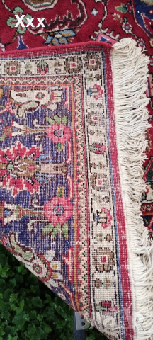 Ръчно тъкан вълнен Ирански килим.Антика за ценители , снимка 6 - Килими - 45039918