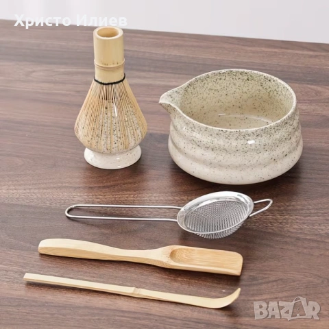 Комплект за чай матча Matcha 6 броя сет Японски матча сет чъсен купа лъжичка, снимка 2 - Други стоки за дома - 53705625