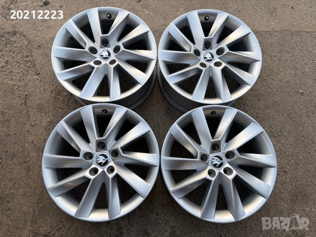 4 броя алуминиеви джанти за Skoda Octavia,Superb,Karoq,Kodiq 17