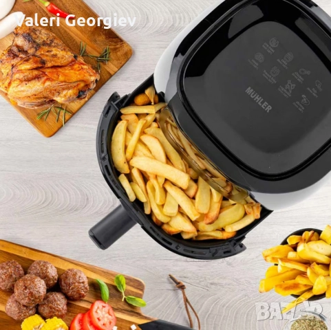 Фритюрник с горещ въздух MFX-415D, 4.2L, 1500W, дигитален, снимка 3 - Фритюрници - 52417708