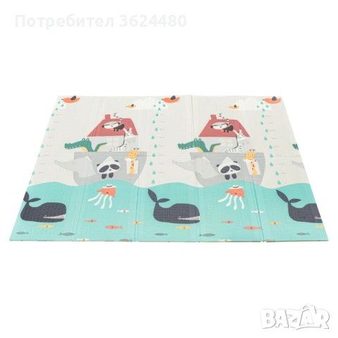 Бебешко меко килимче за игра 180х200х1 см 4614, снимка 4 - Други - 53375038