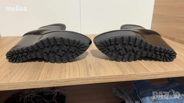 Prada  Кожени боти    , снимка 3 - Дамски боти - 53392378