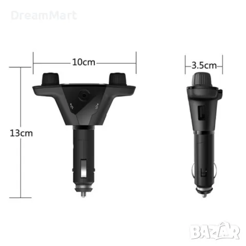 Многофункционален предавател за кола, Bluetooth плейър, mp3, зарядно, снимка 6 - Аксесоари и консумативи - 48926377