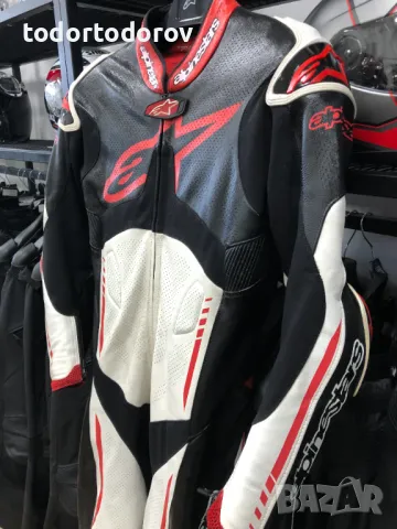 Кожен мото екип ALPINESTARS ATEM V2,1част,48-S,гърбица,слайдери, снимка 4 - Аксесоари и консумативи - 47207296