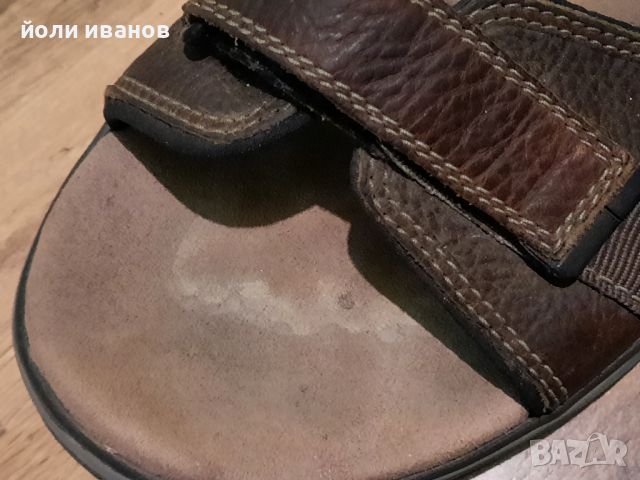 Clarks-кожени с неопред сандали 46 номер, снимка 4 - Мъжки сандали - 46324424