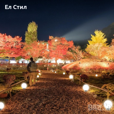 Соларна градинска лампа сфера BONETTI Ø30 см – автоматично осветление без кабели и сметки за ток, снимка 5 - Соларни лампи - 53589544