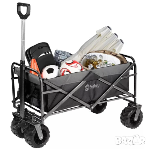 Сгъваема офроуд ръчна количка, снимка 2 - Градинска техника - 45407969