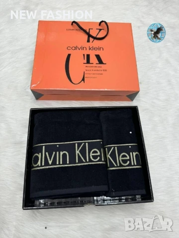 Памучни Хавлии -2бр с Кутия ✨ Calvin Klein , снимка 3 - Хавлиени кърпи - 51169226