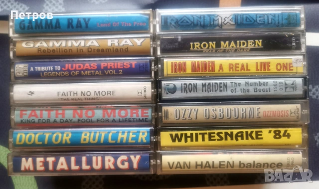 Iron Maiden, Ozzy, Gamma Ray, Faith No More и др. Редки метъл и рок касети , снимка 4 - Аудио касети - 53509674