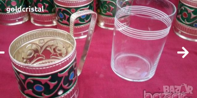 стакани подстакани с емайл , снимка 4 - Антикварни и старинни предмети - 18639757