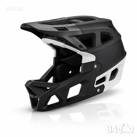 Кросова каска MARTAR, Full Face, ЕN Сертифицирана, Олекотена (690g), Размер: S/M, снимка 2 - Аксесоари за велосипеди - 53110321