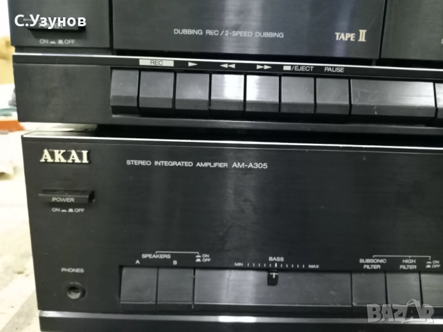 Akai AM - A305 - дек , тунер и усилвател , снимка 4 - Аудиосистеми - 51703897